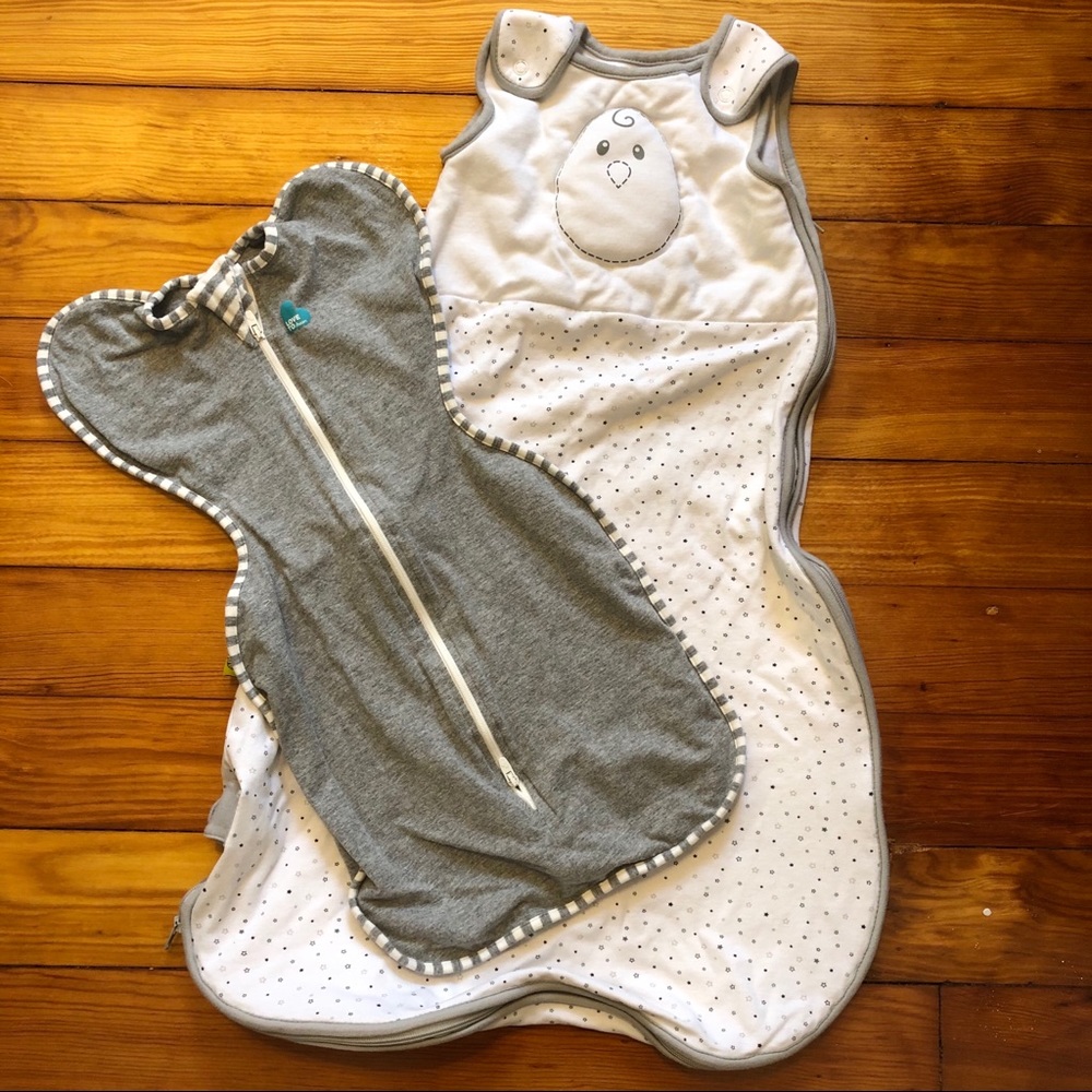 Nested Bean sleep sack and Swaddle Up